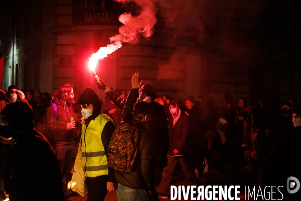 Colère spontanée contre le 49.3 à Nantes