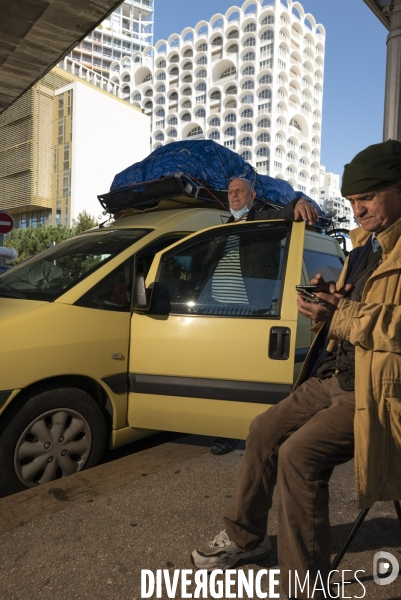 Vote des retraites vu du Port de Marseille