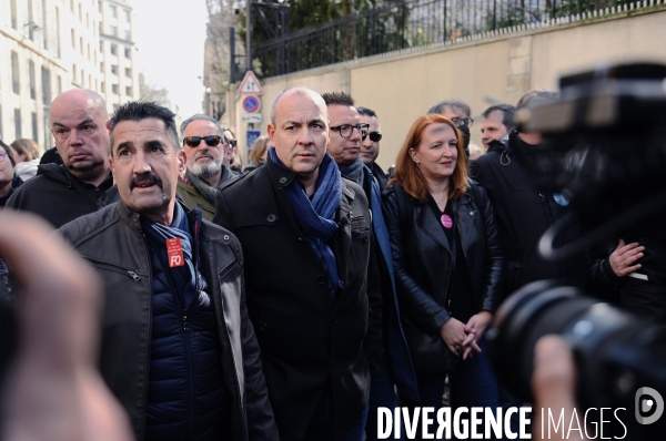 Conference de presse contre la reforme des retraites de l intersyndicale