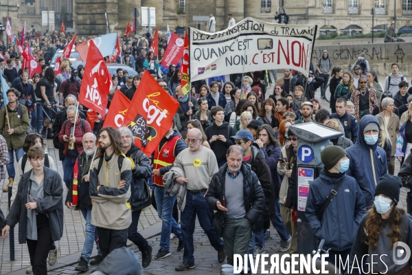 RETRAITE, Blocage par l intersyndicale des voies de trains à la gare de Bordeaux