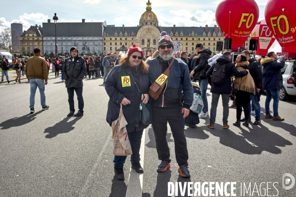 Mobilisations Paris syndicales 15 mars 2023