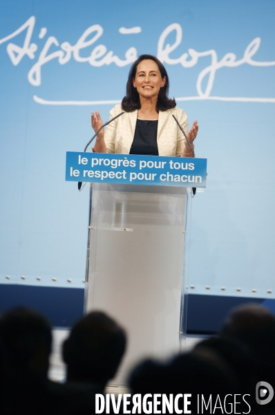 Meeting de segolene royal a paris