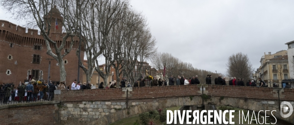 Procession poutr la pluie à Perpignan