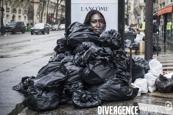 Greve des eboueurs a paris.