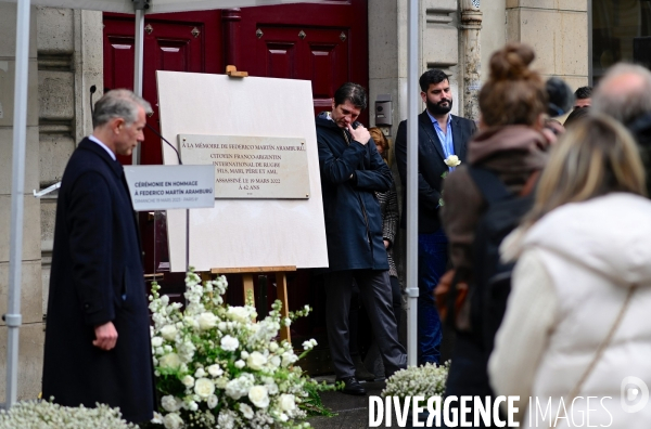 Cérémonie d hommage pour Federico Martin Aramaburu