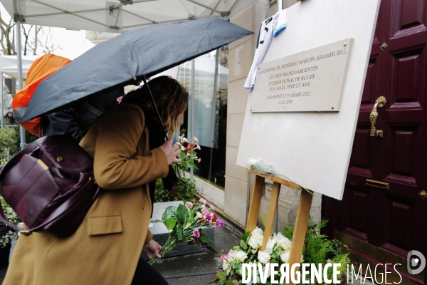 Cérémonie d hommage pour Federico Martin Aramaburu