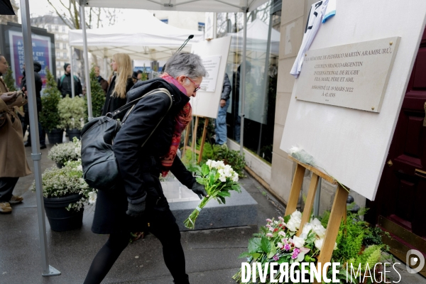 Cérémonie d hommage pour Federico Martin Aramaburu