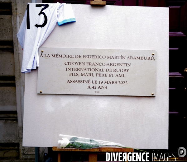 Cérémonie d hommage pour Federico Martin Aramaburu