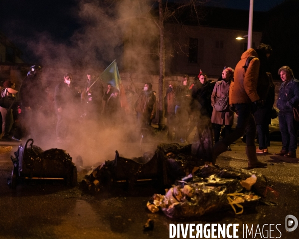 Manifestation reforme retraites - apres motions de censure rejetees - Dijon