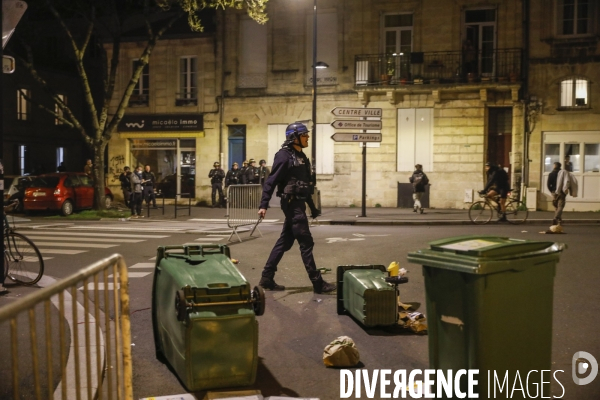 Manifestation intersyndicale contre la réforme des retraites devant la préfecture de la Gironde