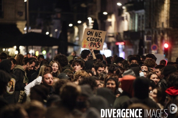 Manifestation intersyndicale contre la réforme des retraites devant la préfecture de la Gironde