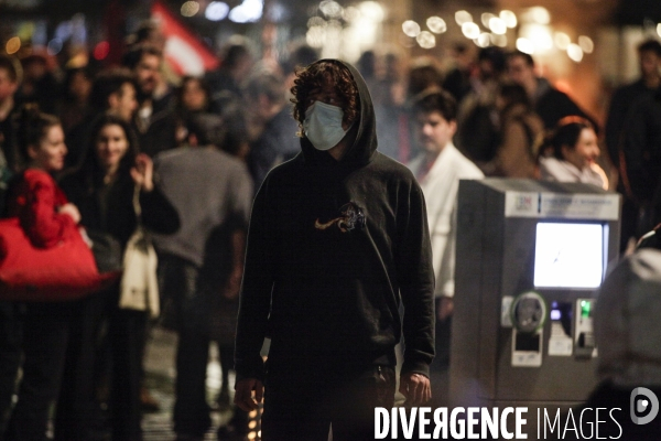 Manifestation intersyndicale contre la réforme des retraites devant la préfecture de la Gironde