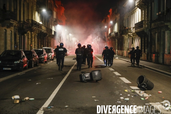 Manifestation intersyndicale contre la réforme des retraites devant la préfecture de la Gironde