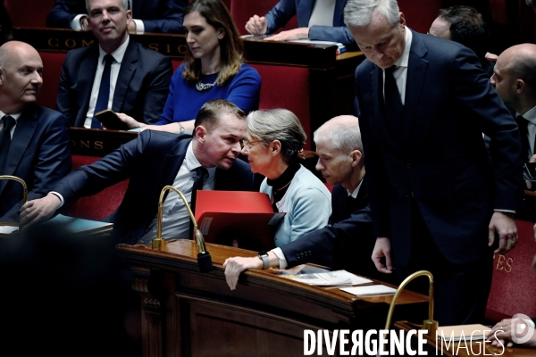 Assemblee Nationale / Motion de censure contre le gouvernement d Elisabeth borne