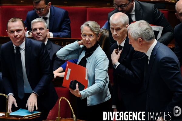 Assemblee Nationale / Motion de censure contre le gouvernement d Elisabeth borne