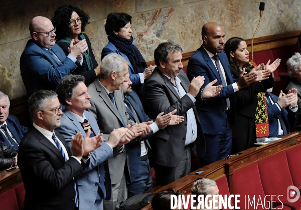 Assemblee Nationale / Motion de censure contre le gouvernement d Elisabeth borne