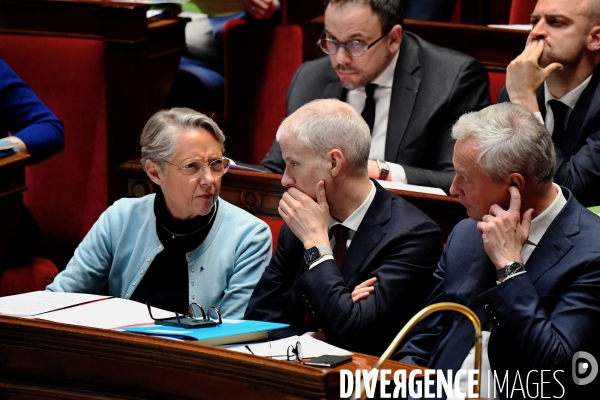 Assemblee Nationale / Motion de censure contre le gouvernement d Elisabeth borne