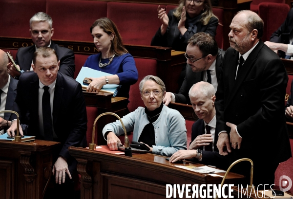 Assemblee Nationale / Motion de censure contre le gouvernement d Elisabeth borne