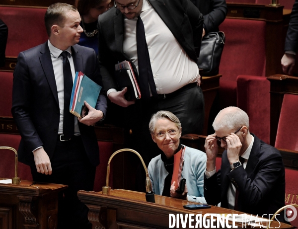 Assemblee Nationale / Motion de censure contre le gouvernement d Elisabeth borne