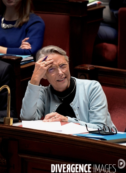 Assemblee Nationale / Motion de censure contre le gouvernement d Elisabeth borne