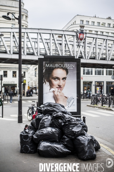 Greve des eboueurs a paris.