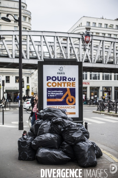 Greve des eboueurs a paris.