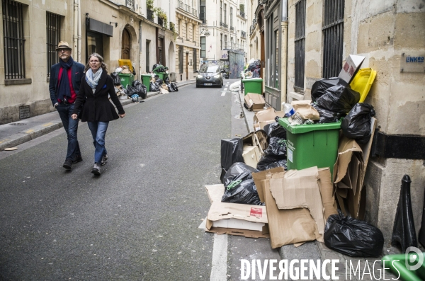 Greve des eboueurs a paris.