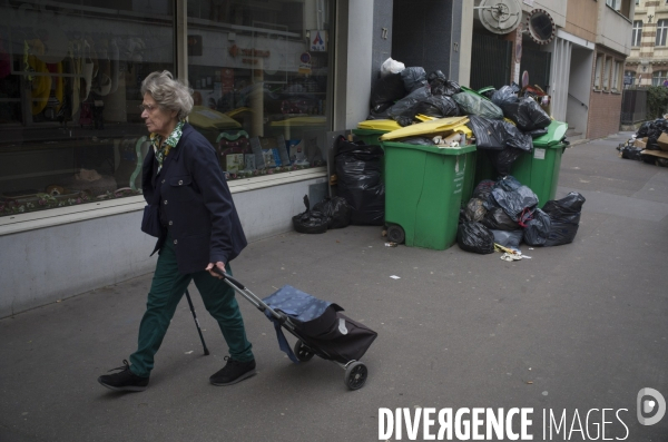 Greve des eboueurs a paris.