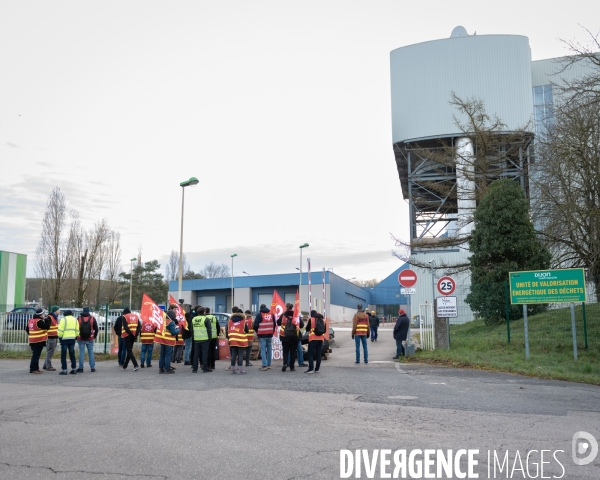 Blocage incinerateur syndicats