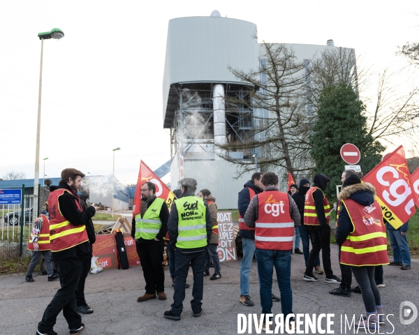 Blocage incinerateur syndicats