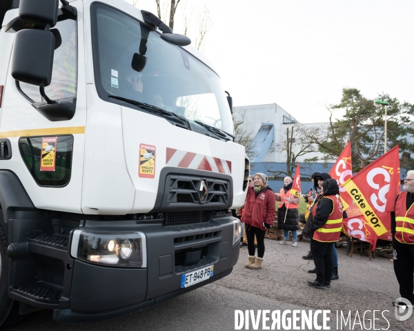 Blocage incinerateur syndicats