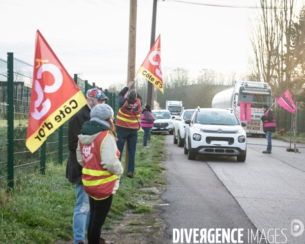 Blocage incinerateur syndicats