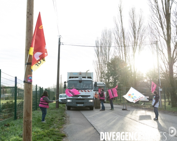 Blocage incinerateur syndicats