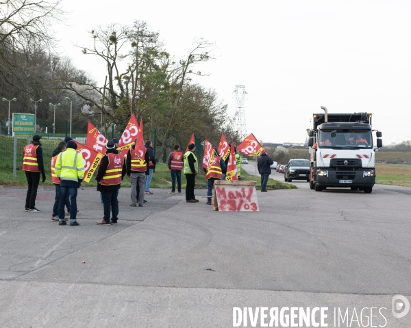 Blocage incinerateur syndicats