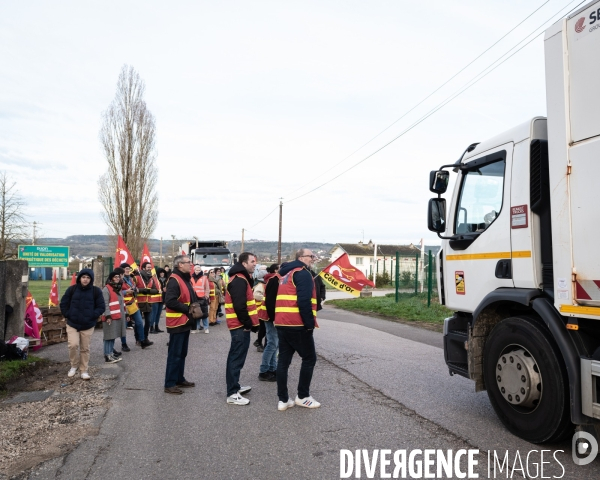 Blocage incinerateur syndicats