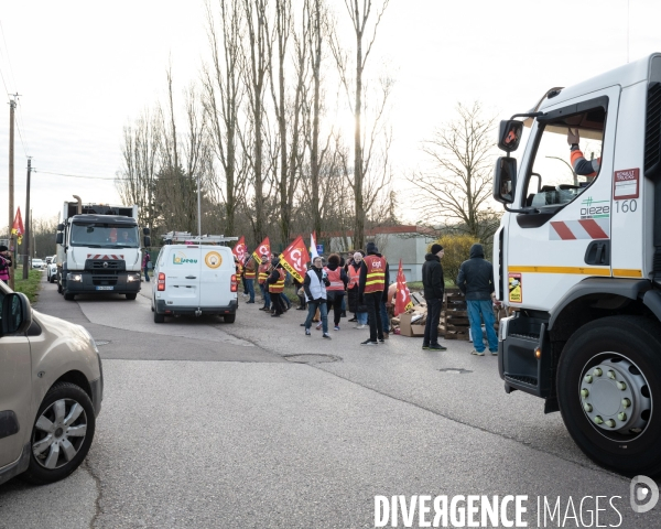 Blocage incinerateur syndicats