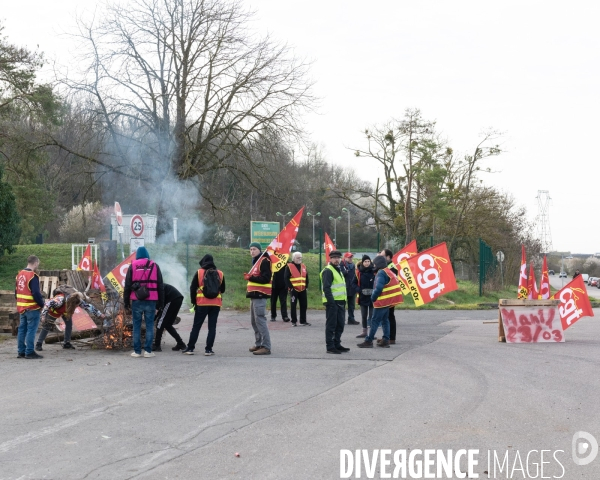 Blocage incinerateur syndicats