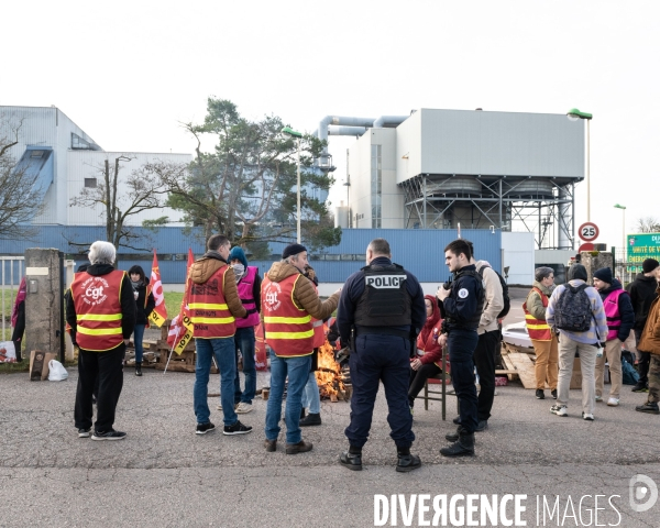 Blocage incinerateur syndicats