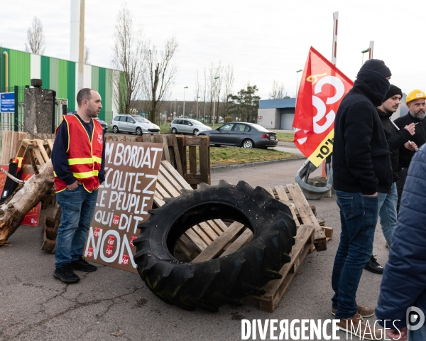Blocage incinerateur syndicats