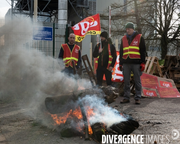 Blocage incinerateur syndicats