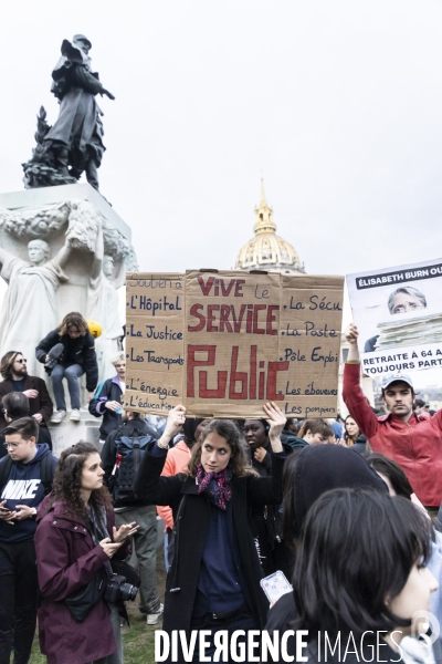 Rassemblement Place Vauban contre la réforme des retraites 20032023