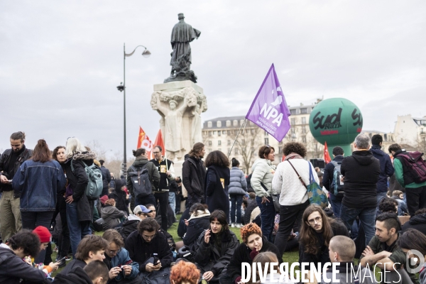 Rassemblement Place Vauban contre la réforme des retraites 20032023