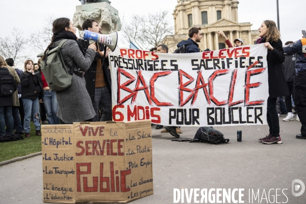 Rassemblement Place Vauban contre la réforme des retraites 20032023