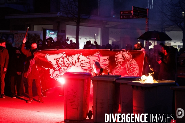 Manifestation nocturne contre la réforme des retraites