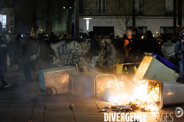 Manifestation nocturne contre la réforme des retraites