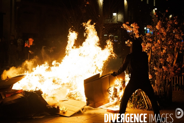 Manifestation nocturne contre la réforme des retraites