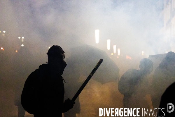 Manifestation nocturne contre la réforme des retraites