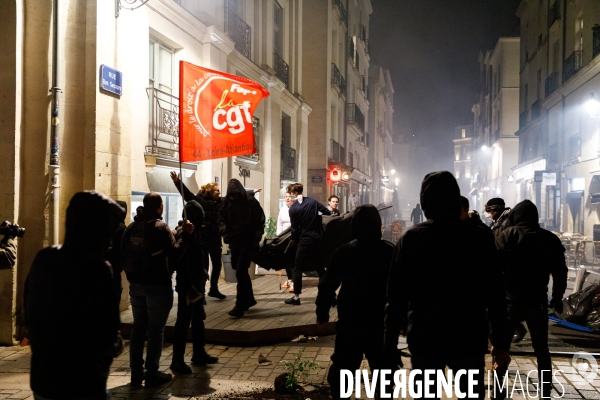 Manifestation nocturne contre la réforme des retraites