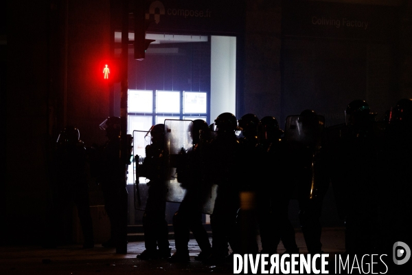 Manifestation nocturne contre la réforme des retraites