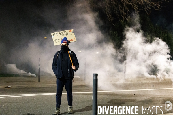 Manifestation nocturne contre la réforme des retraites